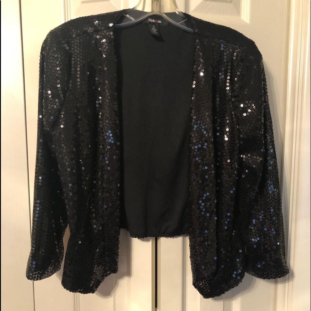Glitzy Style and Co Sequence Jacket